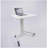 Compact technology standing desk with adjustable height