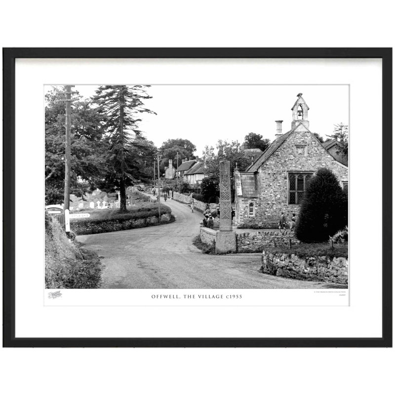 Offwell, The Village C1955 by Francis Frith - Single Picture Frame Print, 45cm H x 60cm W x 2.3cm D
