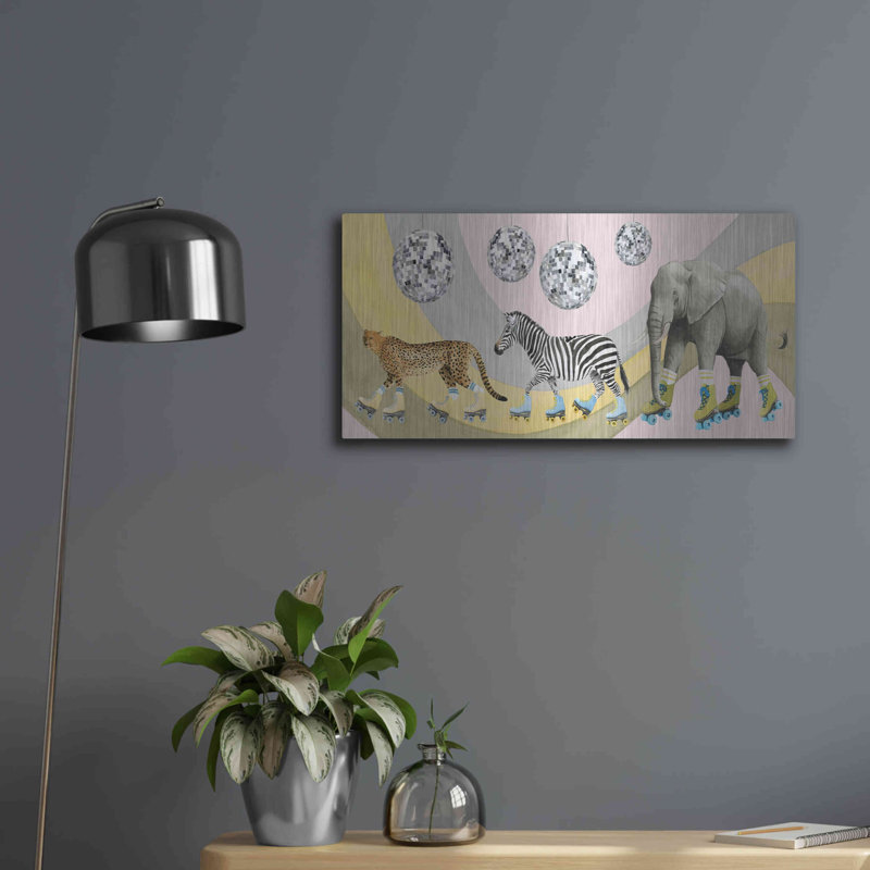 «High Rollers Collection D» par Grace Popp sur métal, H 12 po x l 24 po