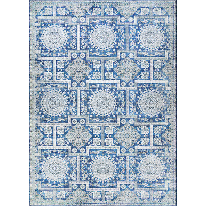 Tapis Hallsville Sari Sapphire, Rectangle 5 pi x 8 pi