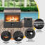 Outdoor 50000 BTU Propane Steel Fireplace