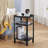 Table de bout polyvalente brun rustique - Conception industrielle peu encombrante pour n'importe quelle pièce-97850621