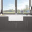 33 po x 20 po x 10 po - Station de travail blanche avec évier de cuisine en céramique durable avec accessoires