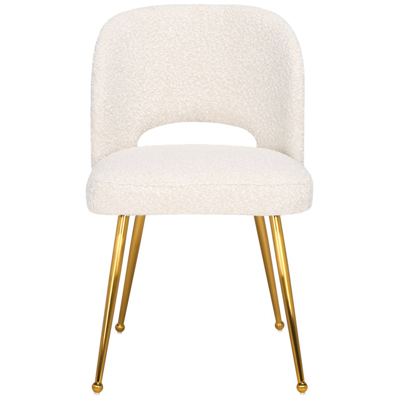 Vishakha 19.3'' H Upholstered Side Chair, Cream