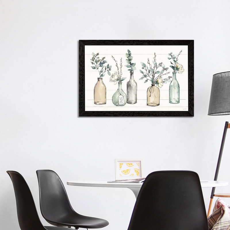 Modern Farmhouse I by Anne Tavoletti - Floater Frame Painting on Canvas, Black Framed, 66.04 cm H x 45.72 cm W