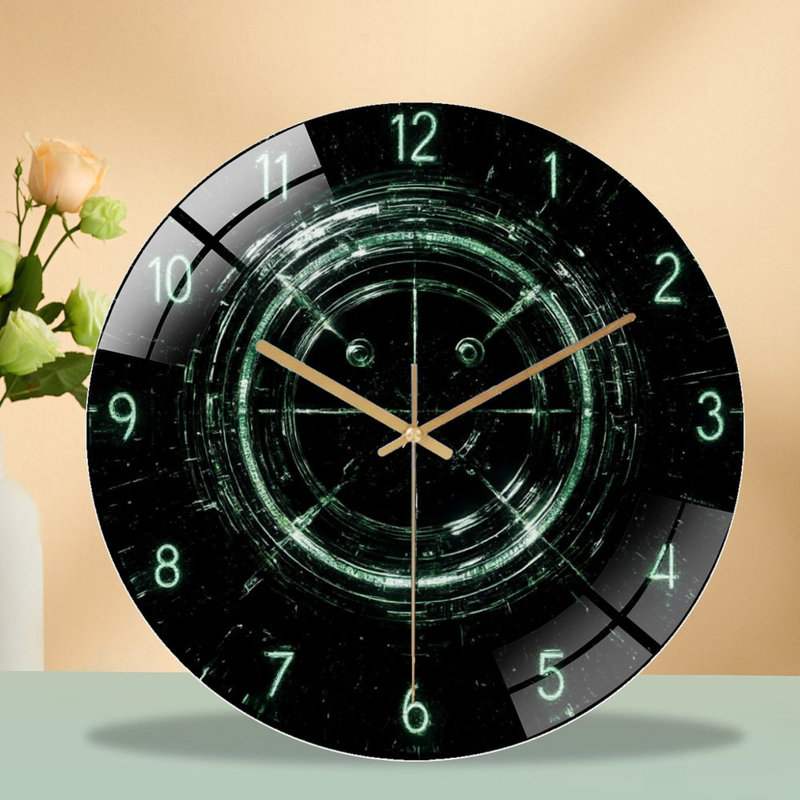 Horloge murale 12 po Green Glow