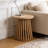 Outdoor Acacia Wood Patio Side Table-1134802728