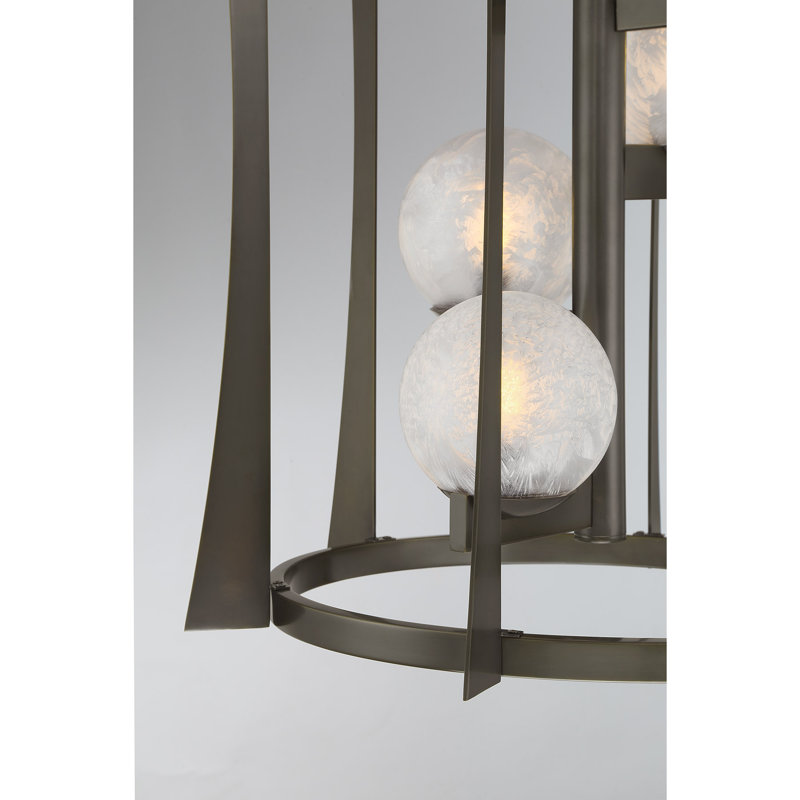 Luminaire suspendu 4 lumières Darien, Bronze