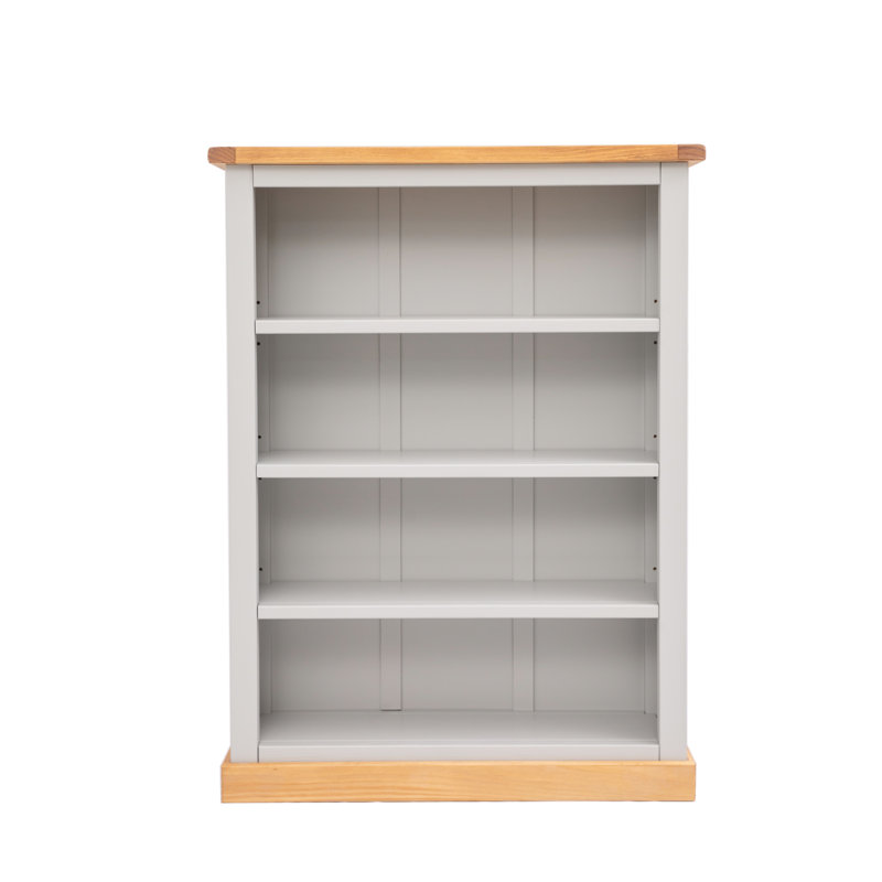 Middlebrook 120cm H Standard Bookcase, Light Grey, 120cm H x 89cm W x 25cm D