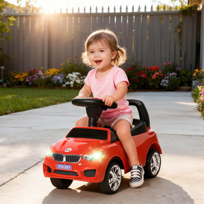 Gwenda Isabelle & Max Ride on Car Toddler Walker Foot to Floor for 1.5-3 Years Old