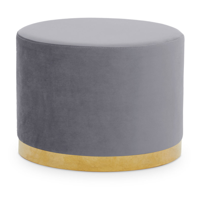 Aidan-Joseph Accent Stool, Grey, Gold