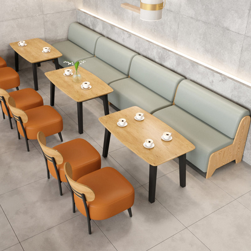 Banc de café léger de luxe minimaliste, Gris