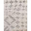 Hand Knotted Geometric Area Rug in Beige/Gray-187549734
