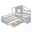 Twin Size Bed with Sofa, Two Drawers and Storage Shelf-356044604