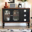 Table de buffet en verre