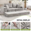 Canapé-lit modulaire reconfigurable Boneless-1087010112