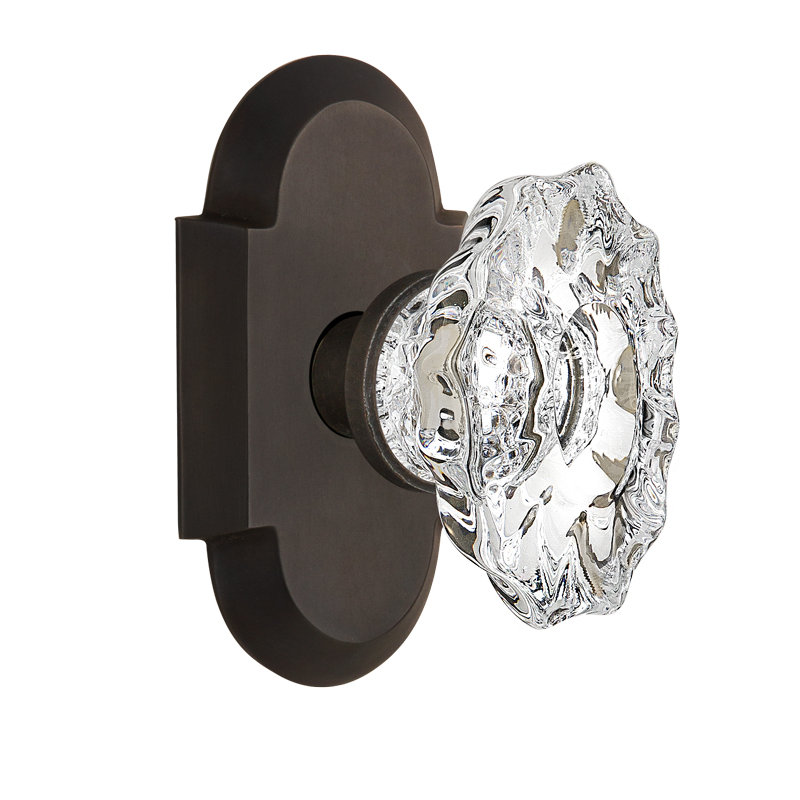 Cottage Plate with Chateau Door Knob, Oil-Rubbed Bronze