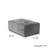 Kay Crumley Upholstered Modern Linen Fabric Ottoman-314462163