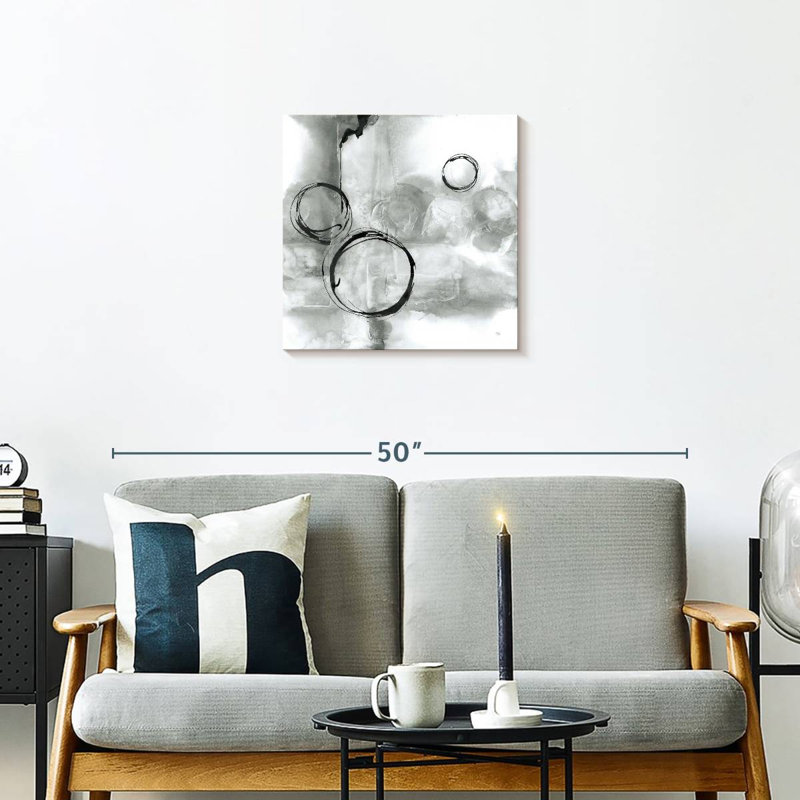Full Circle I Gray, 20" H x 20" W