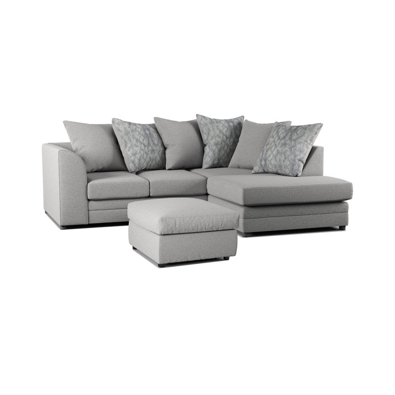 Folcroft 2 - Piece Living Room Set, Grey, Right Hand Facing