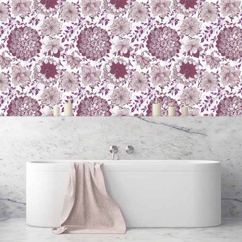 Red Barrel Studio® Ouellet Peel & Stick Floral Roll | Wayfair