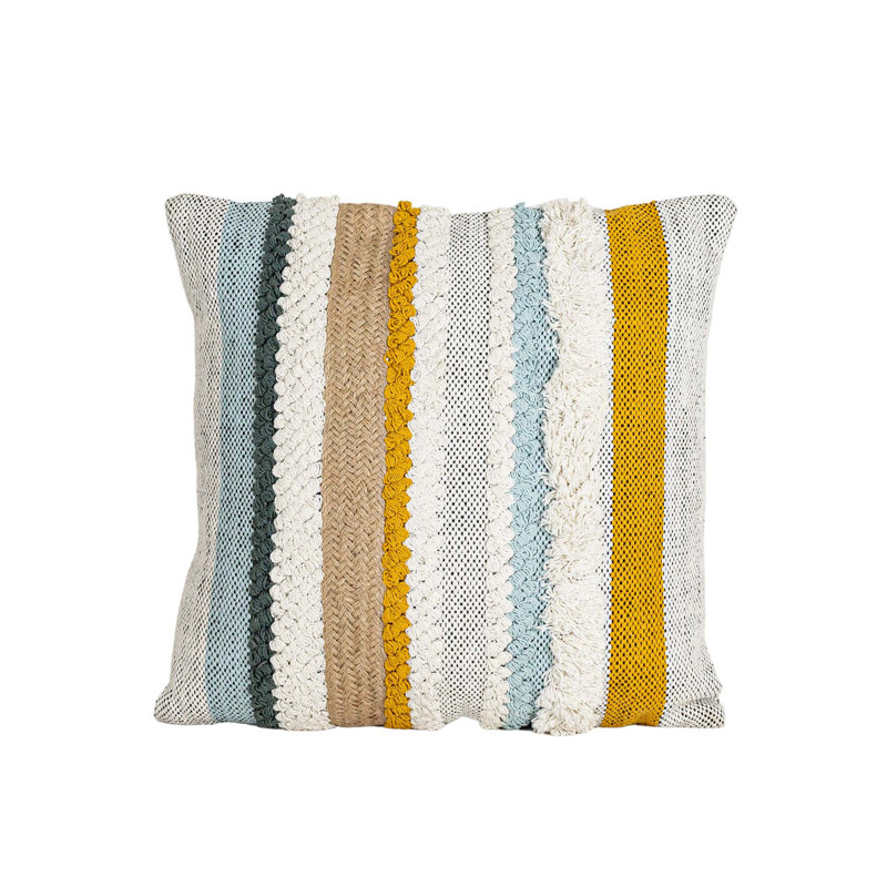 Boho Fringed Throw Pillow