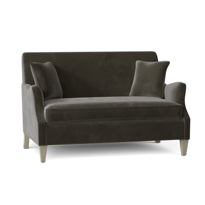 Leland Upholstered 54.5'' Settee, 9953 Loden, Rustic Portobello