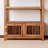 Old Solid Wood Shelf Bookcase