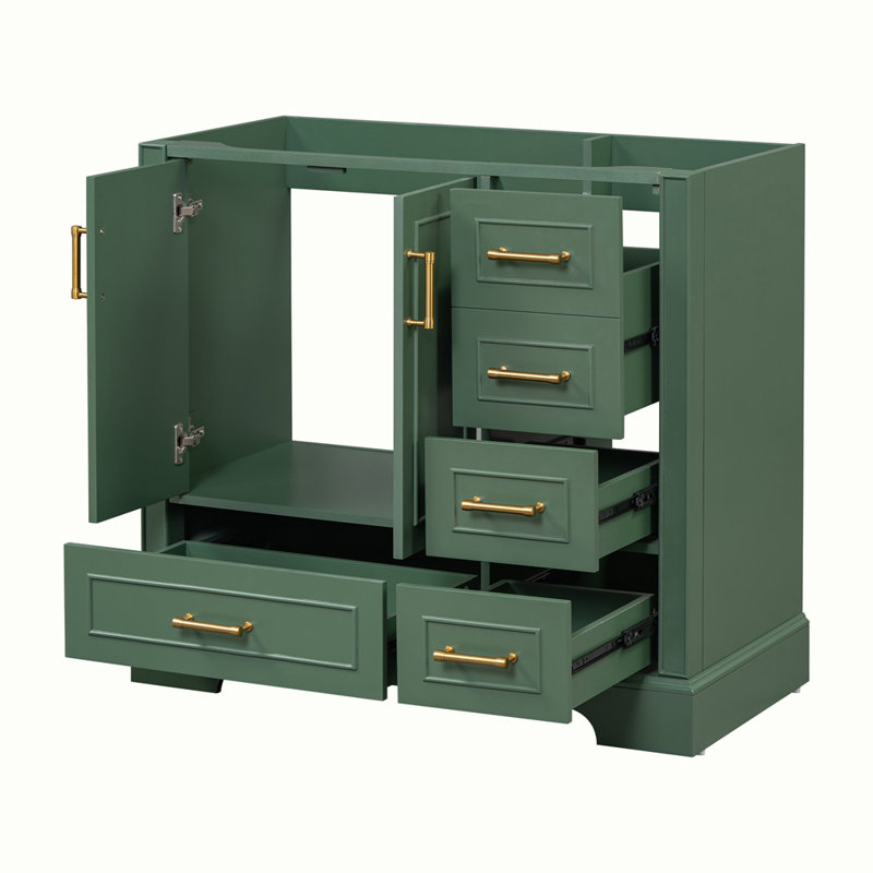 Meuble-lavabo traditionnel sans lavabo