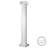 Endura-Stone Fluted Column Round Shaft Tapered Tuscan Base/Greek Angular Ionic Capital Split in 1/2-69427002