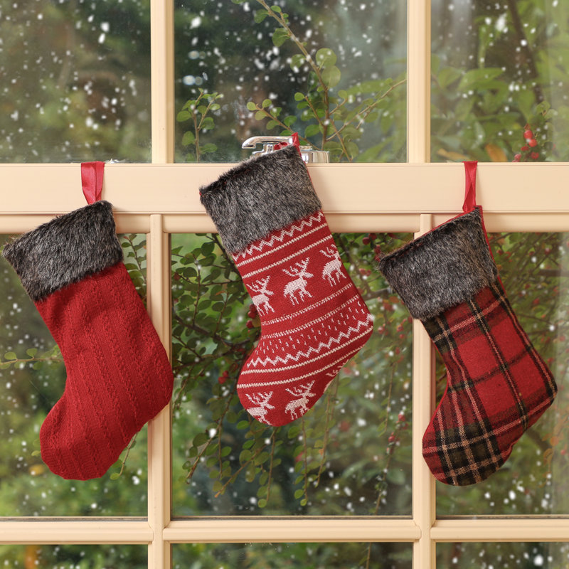 3 Piece Christmas Stocking Set