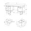 Bureau d'ordinateur, bureau avec tiroirs-129224255