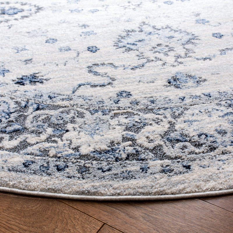 Pennie Performance Oriental Rug, Round 6'7"