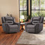  Fauteuil inclinable électrique en cuir synthétique surdimensionné de 39,8 po de large avec port USB-1847845167