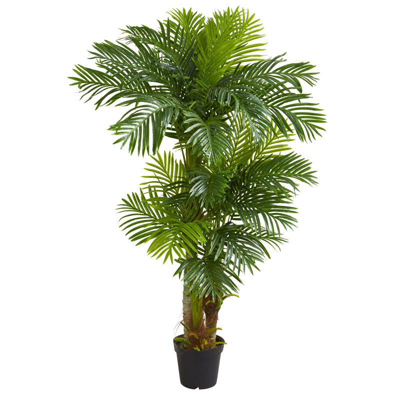 Arbre de palmier artificiel 63,5" dans un pot de fleurs