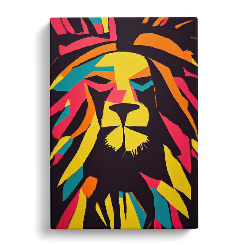 Lion Abstract Vol.1 - Wrapped Canvas, 60cm H x 40cm W x 3cm D