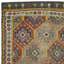 Tapis turc Jajim 6,2 x 11,5 pi rétro, tapis unique en laine tissé à la main