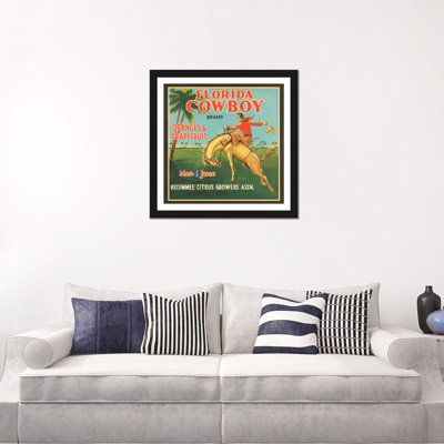 Publicité rétro sur toile «Florida Cowboy Oranges and Grapefruit»