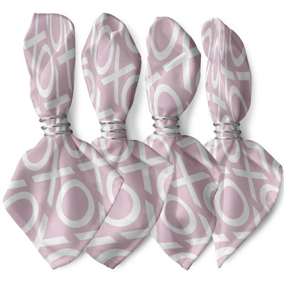 Ensemble de serviettes 4 pièces Saint-Valentin