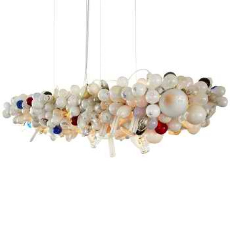 Lustre Murana, Couleurs mélangées, Chrome poli, 82" Length x 20" Width x 12" Height