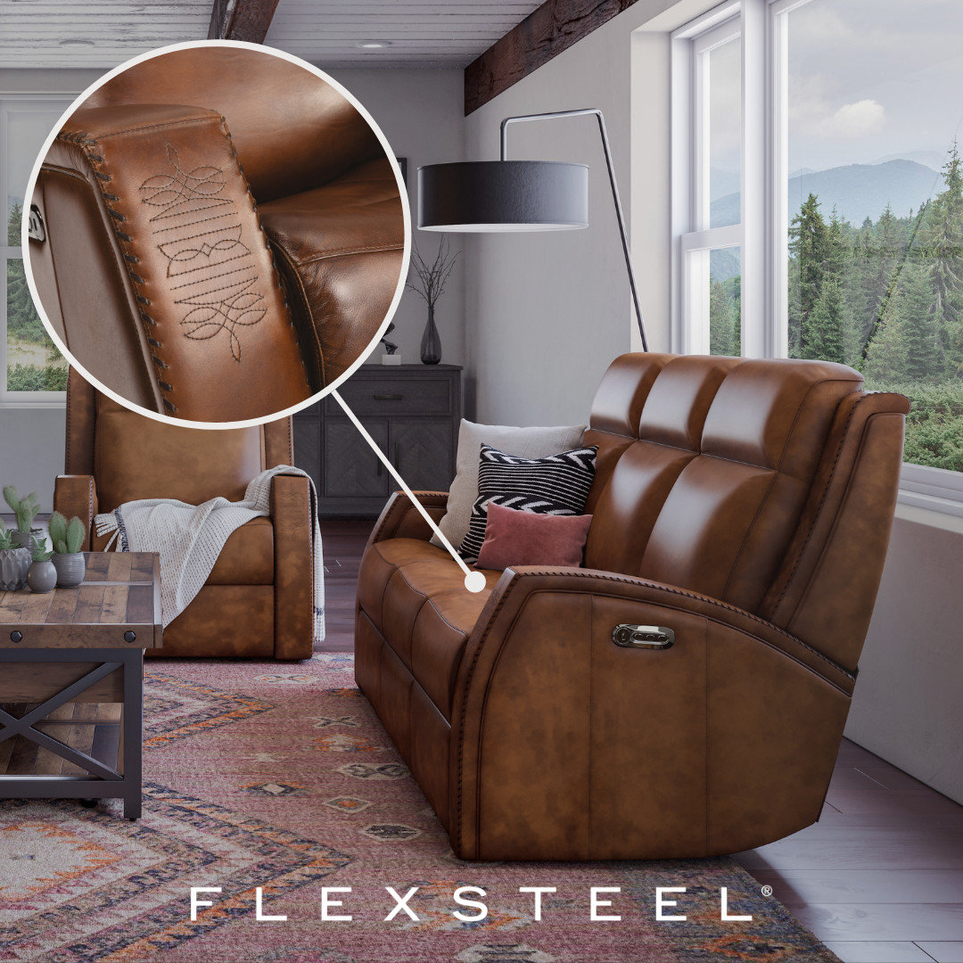 Flexsteel Mustang 84 W Leather Power Reclining Sofa Reviews Wayfair