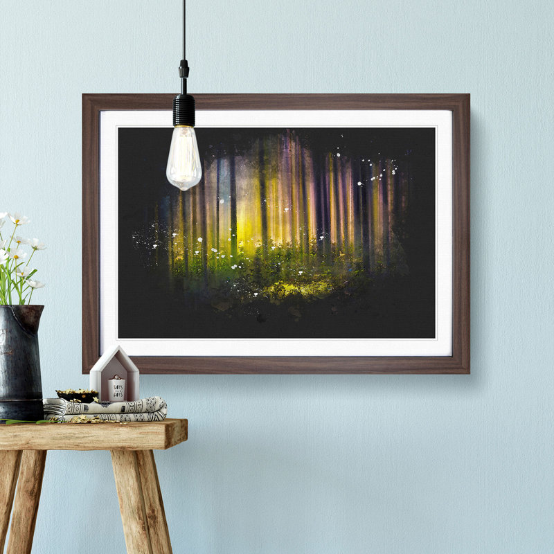 Forest Dreams - Picture Frame Graphic Art Print, 62cm H x 87cm W x 2cm D, Walnut Framed