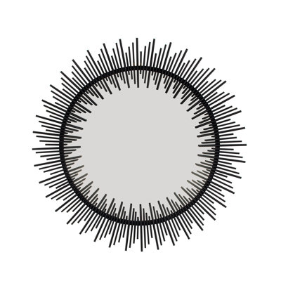 Pierre Sunburst Metal Mirror