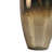 Decorative Glass Vase with Metal Lid for Home Table Decor - Tall Table Vase Accent Piece for Living Room and Flower Arrangement - Gold-1053584550