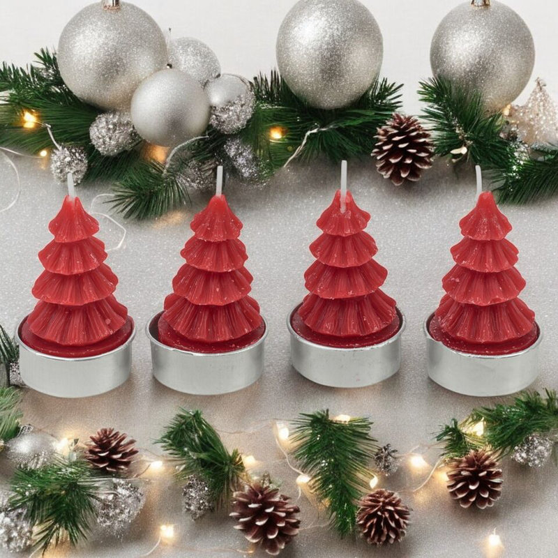 Unscented Tealight Candle, Red
