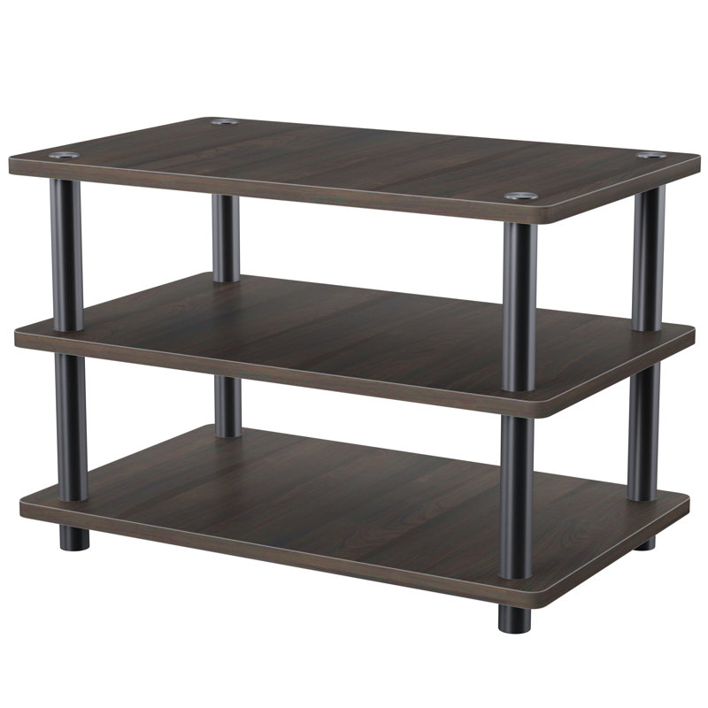 Asid Unfinished TV Stand for TVs up to 24", Espresso