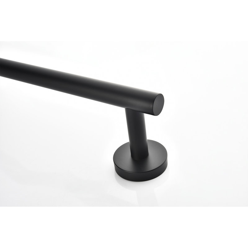 Ensemble de porte-serviettes de salle de bain en acier inoxydable 6 pièces, Noir mat