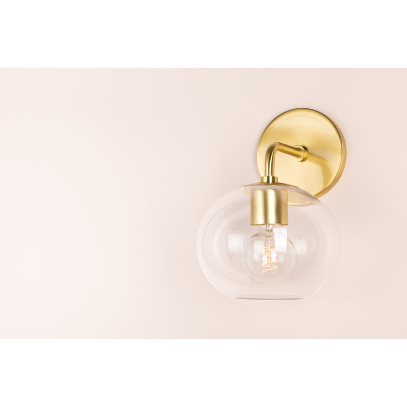 Margot 1 Light Wall Sconce, Aged Brass