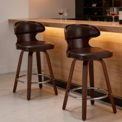 Tabouret de comptoir de cuisine moderne, tabouret de bar pour la salle à manger de comptoir de cuisine (ensemble de 2)