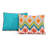 Boho Turquoise/Orange/Purple Standard Cotton Reversible 3 Piece Quilt Set-1114562106
